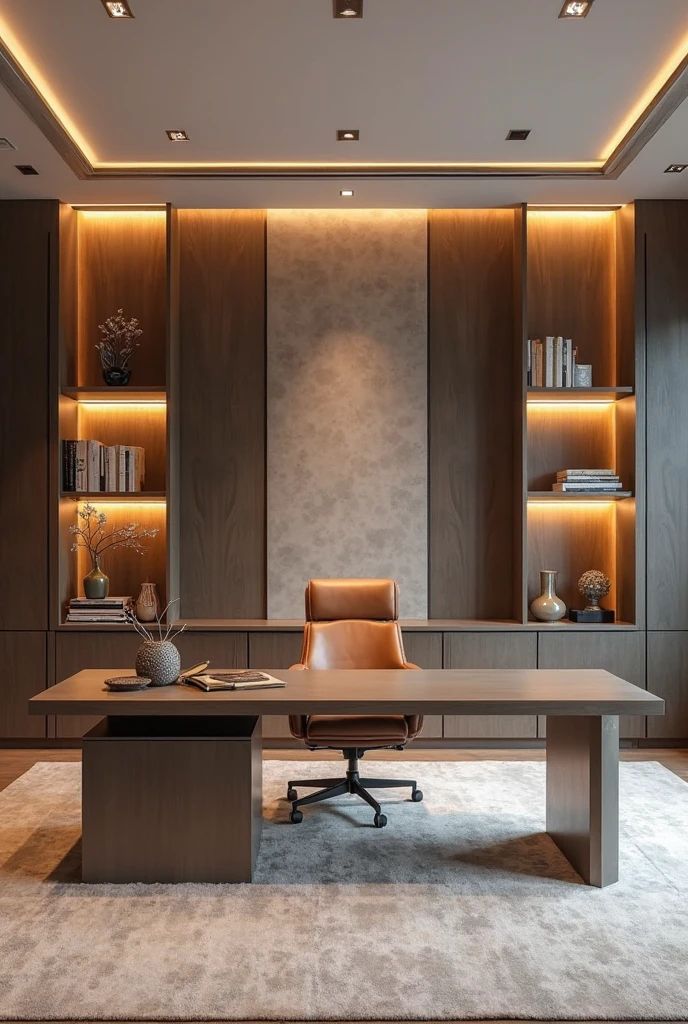 თანამედროვე საოფისე სივრცე – მსუბუქი დიზაინი, ფუნქციურად განლაგებული სამუშაო ზონა და მინიმალისტური დეტალები