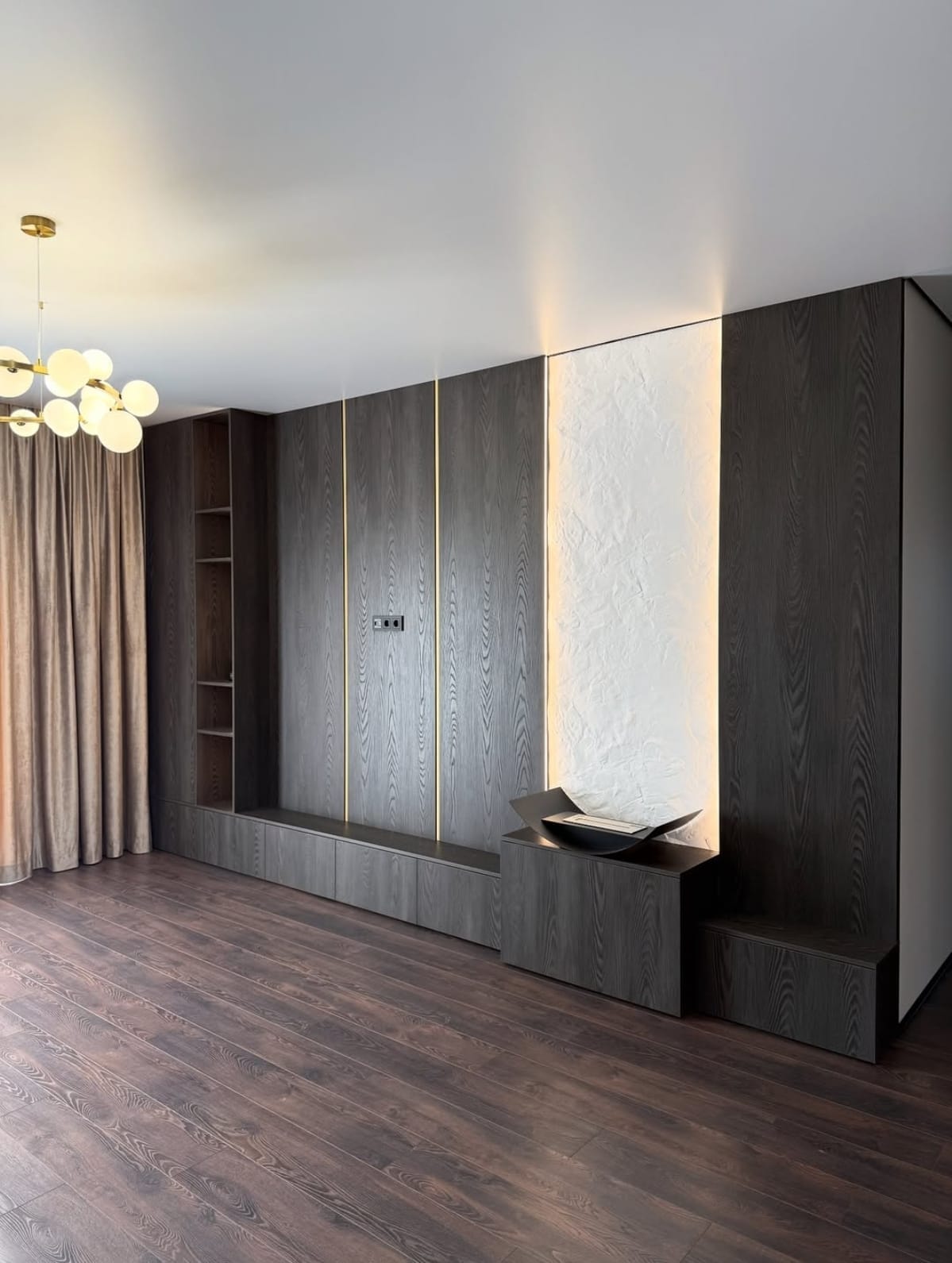 TV კედლის სრული ხედი Archion